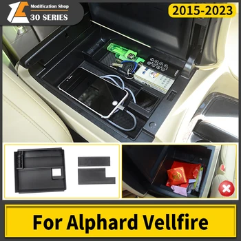 2015-2021 Pentru Toyota Alphard 30 Modificat Cotiera Cutie Depozitare Cutie Separat Cutie Vellfire 30 Seria Centrală De Control 2020 2019 2018
