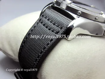 2020 Lux 20 de 22mm Compozit fibra+Curea din Piele Ceas Trupa Farmec Negru Bărbați Femei Curea de Ceas de marcă watchbands