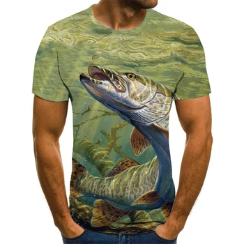 2021 vara noi de imprimare 3D pești tropicali bărbați și femei casual T-shirt tendință de moda tânăr frumos pentru copii T-shirt