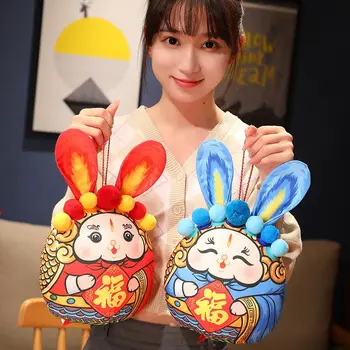 2023 Zodiac Chinezesc Fortuna Iepure Păpușă Jucărie De Anul Nou Tang Costum Iepuras Drăguț Decor Acasă Jucărie Umplute Ornament Cadou Special Pentru Copii