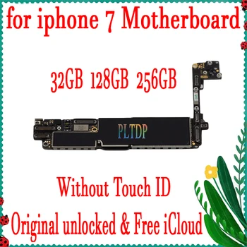 32GB/128GB/256GB Pentru iPhone 7 4.7 inch 100% Original, Placa de baza Gratuit icloud Complet deblocat Cu/Fara Touch ID Logica Bord Lucru Bun