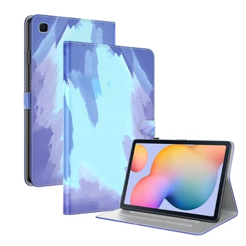 Acuarelă Piele Flip Caz Stand Pentru Samsung Galaxy Tab S6 Lite 10.4 SM-P610 SM-P615 P610 P615 Cover Portofel Tableta Coque