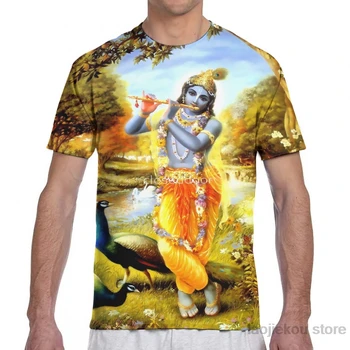 Bali Krishna Bărbați T-Shirt Femei Peste Tot De Imprimare De Moda Fată Tricou Baiat Topuri Tricouri De Vara Maneca Scurta, Tricouri