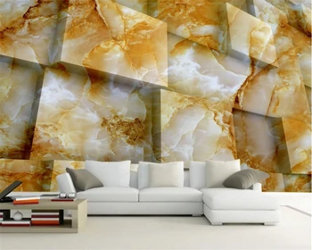 Beibehang Tapet Personalizat Model de Marmură Cub de Spațiu Fashion TV de Fundal Acasă Decorare Camera de zi 3D Tapet mural