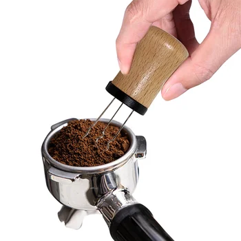 Cafea Espresso Agitator Ergonomic Cu Suport De Distribuție Instrument Mâner Din Lemn Cafe
