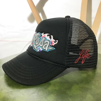 Colorate Artistic Alfabet De Imprimare Broderie Pălării Pentru Bărbați Plasă De Trucker Hat Casual Șapcă De Baseball Gorra Padel Hombre Chapeau Femme