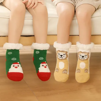 Copilul de Crăciun Șosete Podea Copilul Trambulina Copii de Designer Șosete Non-alunecare Toc de Distribuire Interior Sport Șosete pentru Copii