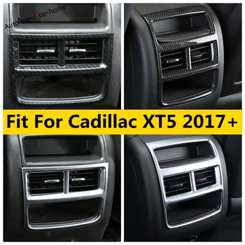 Cotiera spate Cutie de Aer de Aerisire de Evacuare Decor Capac Ornamental Pentru Cadillac XT5 2017 - 2021 ABS Fibra de Carbon / Mată de Interior Accesorii
