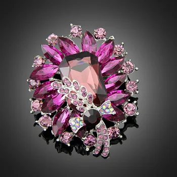 Cristal Diamante Brosa Floare Pini Femei Eșarfă catarama Brose Bejeweled de Femei de Moda, Petrecere de Nunta Bijuterii de Moda AE022