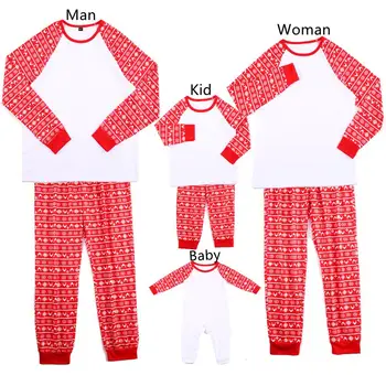 Crăciun 2022 Familie Potrivire Set de Pijama Mama Tata Copii de 2 Bucati Sleepwear DIY Imprimare Pijamale Cadou de Crăciun Familia