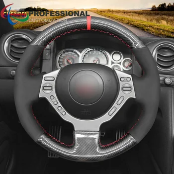 DIY de Mână-Cusute Non-Alunecare, Negru Sintetice de piele de Căprioară Capac Volan Pentru Nissan GTR GT-R (Nismo) 2009-2016 Auto Accesorii de Interior