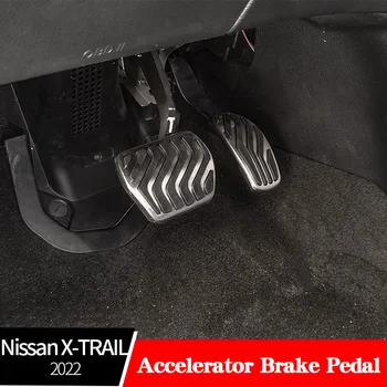De accelerație Pedala de Frână Pentru Nissan X-TRAIL T32 2022 Metal Capac de Protectie Non-alunecare Rezistent Decorare Auto Accesorii