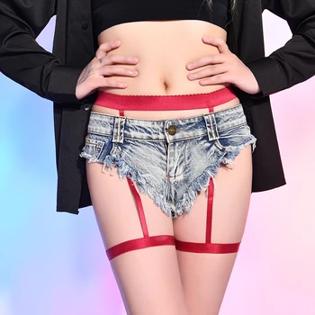 Elastic Picior De Centură Femei Jartiera Sexy Portjartier Stil Harajuku Bandaj Curea Fantasias Sexy Erotic Accesorii