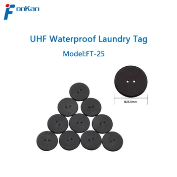 FONKAN Lavabil UHF RFID Butonul Etichetă Electronică Tesatura de Îmbrăcăminte de Spălat Rezistent la Temperaturi Ridicate pentru Îmbrăcăminte de Management