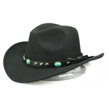 Femei Bărbați Cowgirl Vest Cowboy Pălărie Cloche Biserica Sombrero Capace Pentru Domn Doamna Jazz Cu Patru Anotimpuri