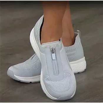 Femei Mocasini Primavara-Vara Adidasi Casual Slip On Doamnelor Vulcaniza Pantofi Respirabil Pantofi Plat Formatori Femei Adidași