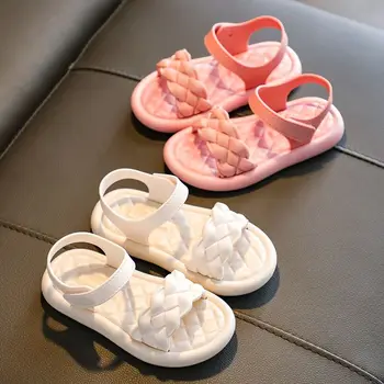 Fete De Vară Sandale Țese Printesa Pantofi Stil Nou Sandale Copii Fete Mari Curea Glezna Romi Pantofi De Plaja De Moda Pantofi Pentru Copii