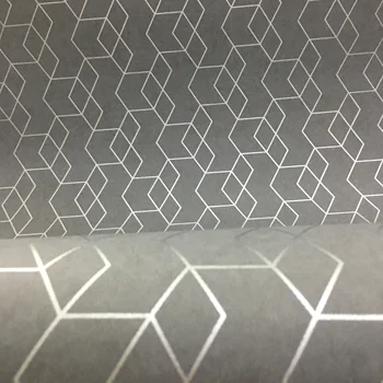 Gri Tapet Geometric Roll Design Modern Hârtie De Perete De Perete Acasă Decor Dormitor Living Fundal