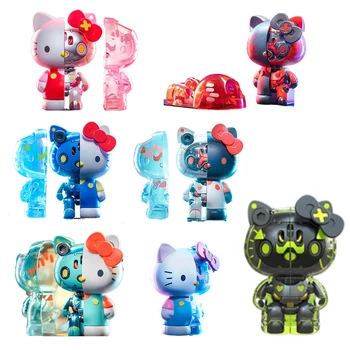 Kawaii Hello Kitty Semi-Mecanice Serie Desktop Ornamente Decorative Pentru Copii Jucării De Colecție Valoare Mare Față De Ziua De Nastere Prezent