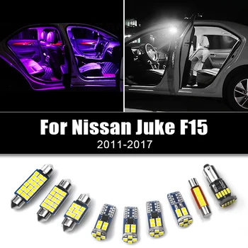 Masina Becuri cu LED-uri Kit de Lumini de Interior Dome veioze 3pcs 12v Pentru Nissan Juke F15 2011 2012 2013 2014 2015 2016 2017 Accesorii