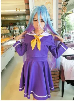 Nici un Joc nu Viata Shiro emboitement Eroina Violet Cosplay Costum de Marinar
