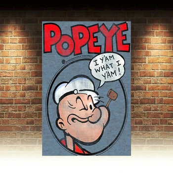 Popeye Retro Tin Semn Ușa De Perete Decor De Metal Bara Placa Pub Poster Acasa Magazin