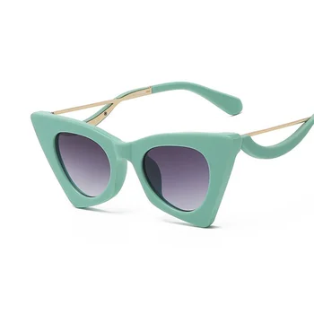 Populare Ochi de Pisica ochelari de Soare pentru Femei Triunghi Mic de Brand Designer de Bărbați Traving în aer liber, umbrele de Soare Eyglasses Unisex Oculos De Sol