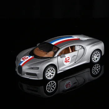 Producătorii De Aprovizionare Directă (Color Box) Bugatti Simulare Aliaj Ornamente Auto 1:32 Usa Dubla Reveni Auto En-Gros