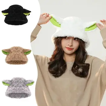 Pălărie de iarnă Drăguț Respirabil Lampa Pălărie Confortabil Femei Capac Ține de Cald Poliester Dulce de Oaie Urechi Capac Pălărie Pescar pentru Exterior