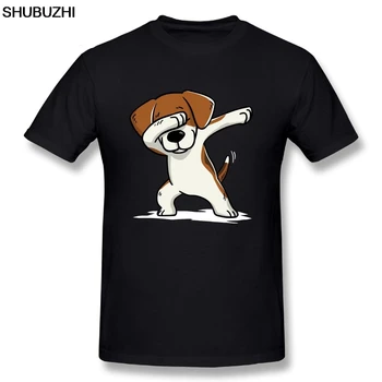 Tamponare Beagle Amuzant Câine Beagle de Moda cu mâneci Scurte T-Shirt din Bumbac 100% Tricouri pentru Bărbați Echipajul Gât Tricou de benzi Desenate