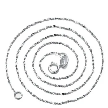 Trendy 18 Inch Stele Lanț pentru Colier Argint 925 Placat cu Bijuterii Accesorii