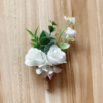 XH025 mătase artificială de flori de trandafir corsaje nunta lucrate manual de bal și recuzită fotografie