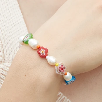 ZMZY Tendință Y2k Floare Bijuterii Boemia Etnice Margele Bratari Pentru Femei de Moda Pearl Margele Brățară Bijuterii Cadouri