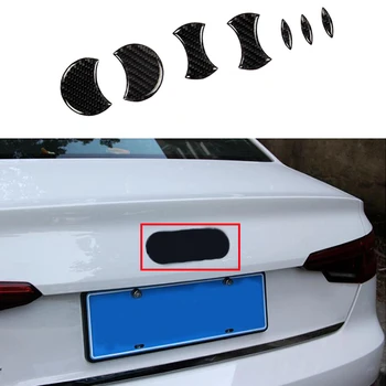 accesorii auto 7x 100% Fibra de Carbon Logo-ul din Spate Emblema Decorator Acopere garnitura Pentru Audi A4 B9 17-18