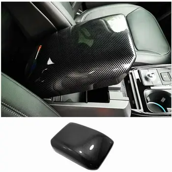 accesorii auto aspect fibra de Carbon Central cotiera cutie depozitare Capac Ornamental Pentru Ford Explorer 2020