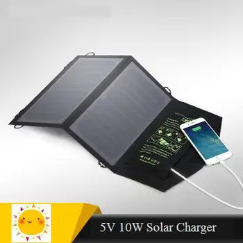 Încărcător Solar 10W Sunpower mare effencicy panou cu celule solare încărcător de telefon Mobil pentru Iphone, Ipad Xiaomi, Huawei, etc 99% telefon mobil